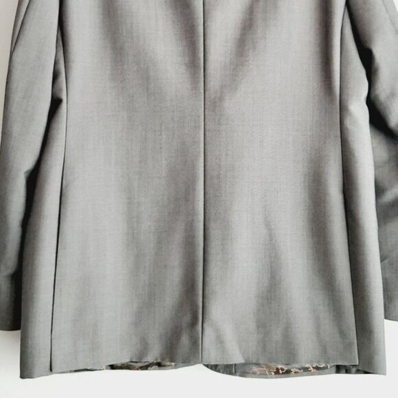 TED BAKER London Blazer Jacket Solid Gray Men's Sz 44 R - Picture 10 of 15